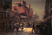 Thomas Nast The Departure of the Seventh Regiment to the War France oil painting artist